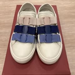 Ferragamo NATALY リボン スニーカー フェラガモ 23cm - メルカリ
