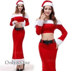 サンタ ロングスカート コスプレ クリスマスのサムネイル