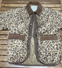 値下げ　ヒョウ柄キルティングジャケット 120センチのサムネイル