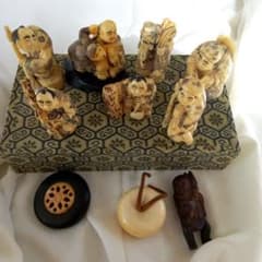 根付　骨董　骨董品　形彫根付　根付人形　アンティークのサムネイル