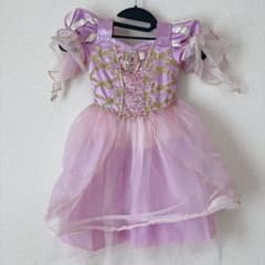 [Slightly Imperfect] Disney Store Rapunzel Dress, 100cm, Kids Princess
