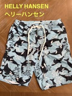 HELLY HANSEN シャチ柄 スイムショーツ メンズLのサムネイル
