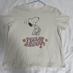 UNIQLO UT PEANUTS 半袖Tシャツ オフホワイト Lのサムネイル