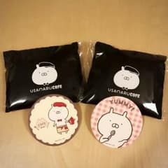 あおにゃん様専用☆うさまるカフェ予約特典エコバッグ&コースター☆のサムネイル