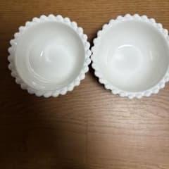 ドット縁取り 小鉢 2個セット ホワイト 陶器のサムネイル