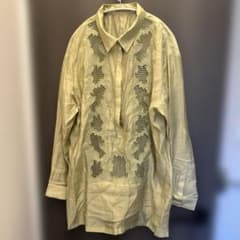 AMERI 長袖シャツ 刺繍デザイン ライトグリーンのサムネイル