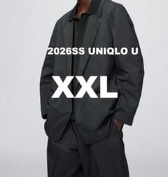 新品タグ付き】ユニクロU リラックスフィットジャケット 黒 XXL 完売品