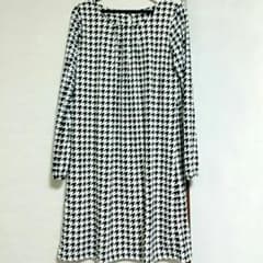 【内容更新しました】千鳥柄　ワンピース　Lのサムネイル
