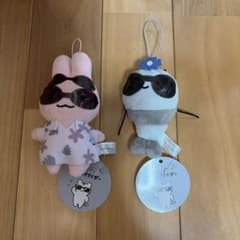 ホワイトタイガーとブラックタイガー ハッピーサマータイム マスコット2個セット