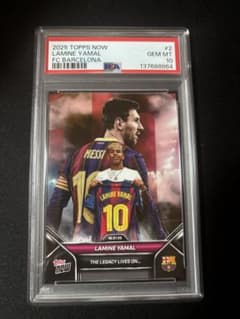 PSA10 Topps NOW ヤマル メッシ FCバルセロナ - メルカリ