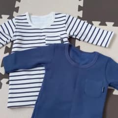 ベビー肌着、裏起毛☆ほぼ未使用☆のサムネイル