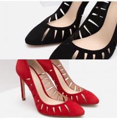 ZARAレザーハイヒールパンプス２色セット‼️のサムネイル
