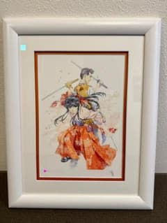 サクラ大戦 リトグラフ 「君と花と」【版画】（松原秀典原画展