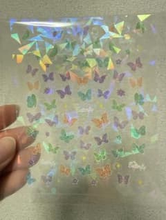 ネイルシール 蝶々 バタフライ ホログラムのサムネイル