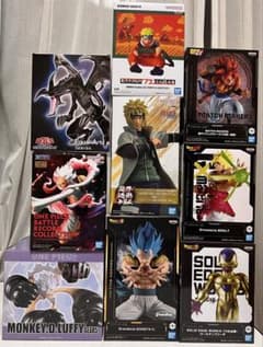 ワンピース ドラゴンボール ジャンプ フィギュア まとめ売り 9点セット