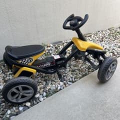 キッズ用 ペダルカート レーシングカー イエローのサムネイル