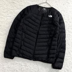 17054✨ノースフェイス M サンダーラウンドネック ダウンジャケット 黒