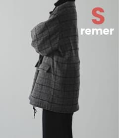新品　remer loose shadow check over jacketのサムネイル