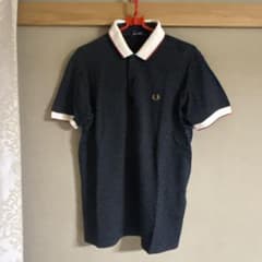 FRED PERRY ネイビードットポロシャツ Lのサムネイル