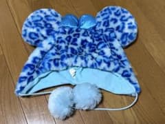 ディズニー ミニー　ファンキャップ ヒョウ柄 ブルーのサムネイル