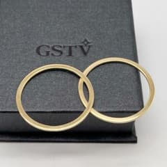 GSTV フープ　ゴールド　チャーム GSTV ゴールド 金 フープ チャーム 刻印 750 ITALY 804AR - メルカリ