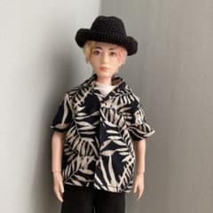 BTS マテルドール服　リーフ柄シャツ　コアファッションドールのサムネイル