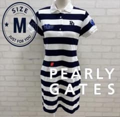 ☆美品☆PEARLY GATES ゴルフウェア ボーダー ポロワンピース M - メルカリ
