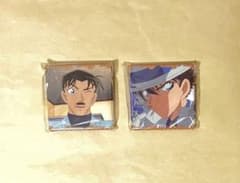 コナンランド 名探偵コナン メモリアル缶バッジ ガチャ 怪盗キッド　工藤優作