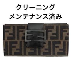 フェンディ ズッカ柄 長財布 FFロゴ キャンバス レザー Y2K - メルカリ