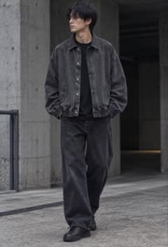 オーバーサイズ デニムジャケット ブラックのサムネイル