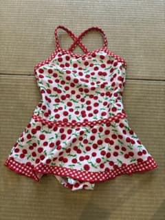 ベビー水着 女の子 90サイズ チェリー柄 ワンピースのサムネイル