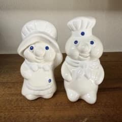【未使用】ドゥボーイ 陶器ソルトペッパー pillsbury doughboyのサムネイル