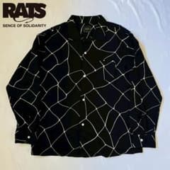 ラッツ RATS スパイダー ウェブ プリント フランネルシャツ L m79245287084_1.jpg?1764678304