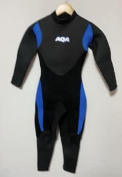 AQA フルスーツ ブラック/ブルー　150cm AQA(アクア) キッズスーツ ウェットスーツ 150cm - メルカリ