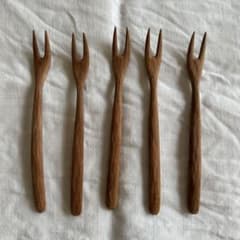 値下げ⭐️木工作家　町田翔さん(遠藤翔さん)パスタフォーク 5本セット m79249564983_1.jpg?1782691002