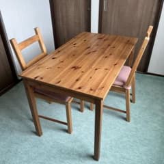 【たのメル便 】IKEA ダイニングテーブル 4人掛け120×70 パイン無垢材 たのメル便 】IKEA ダイニングテーブル 4人掛け120×70 パイン無垢材