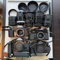 d*5様 Canon A-1 フィルム一眼レフカメラ 本体＆レンズまとめ売り ジ