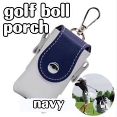 2 pack navy golf ball pouch golf ball case storage lightweight a