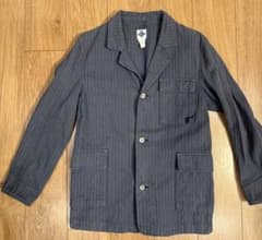 美品　Post overalls ストライプ カバーオール