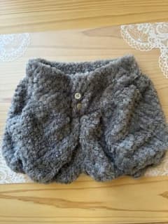 もこもこショートパンツ ベビー キッズ グレー80 cm