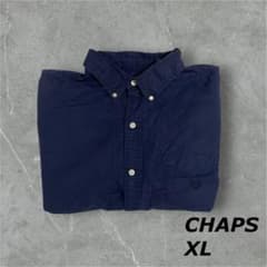 CHAPS ネイビー ボタンダウンシャツ XLのサムネイル