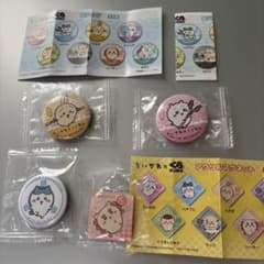 ちいかわ くら寿司 缶バッジ アクリルマグネット セット　うさぎハチワレシーサーのサムネイル