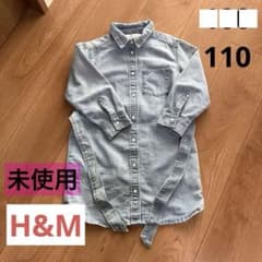 H&M デニムシャツワンピース 100〜110のサムネイル