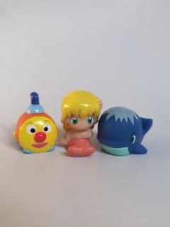 アンパンマン ソフビ指人形　チビマリン　サニーひめ　くじらのクータン　3体セットのサムネイル