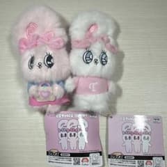 ESTHER BUNNY イニシャルマスコット　いっしょにおかいものマスコット