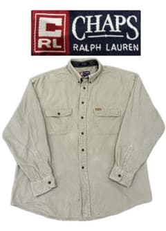 （90s）CHAPS RALPH LAUREN コーデュロイシャツ ベージュのサムネイル