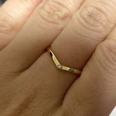 ete ゴールド V字型リング 9号 - メルカリ