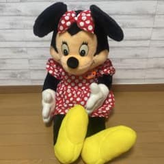 Tokyo Disneyland ミニーちゃん ぬいぐるみ レトロ 特大 日本製のサムネイル