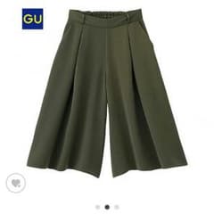 GＵ ガウチョパンツ カーキのサムネイル