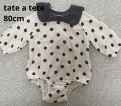 tete a tete ドット柄ロンパース 80のサムネイル